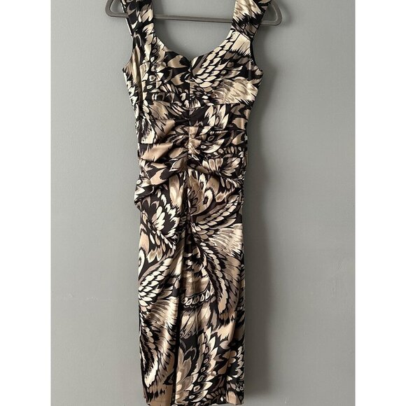 London Times Dresses & Skirts - Shiny Black Stretch Satin Ruched Dress Size 6 Fairycore Prom Graduation Party Gl